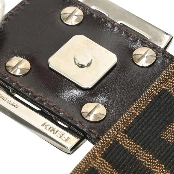 Fendi Brown Canvas Zucca Mamma Baguette Handbag 214526325008 155605 - Picture 7 of 10